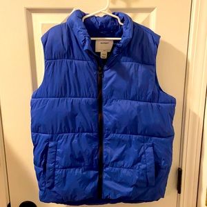 Old Navy Blue Puffer Vest